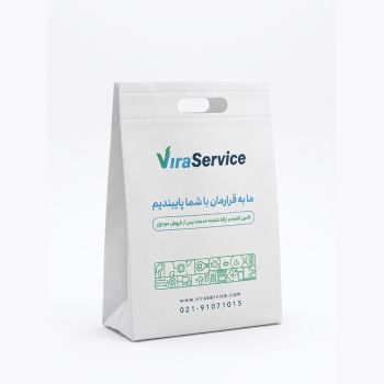 ساک دستی پارچه ای مدل عطف دار پاکتی25در35در10 - 60گرم
