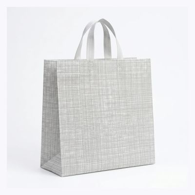 ساک دستی پارچه ای طرح کتان مدل عطف دار پاکتی- 40در40در15 -60گرم