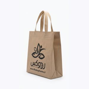 ساک دستی پارچه ای مدل عطف دار پاکتی25در30در10 - 60گرم