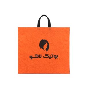 ساک دستی فلت دسته زنبیلی50در50 - طرح ترمه - 60گرم