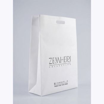 ساک دستی پارچه ای مدل عطف دار پاکتی35در45در10 - 60گرم